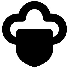 Cloud Security Vector Icon