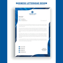Company letterhead template for business identity