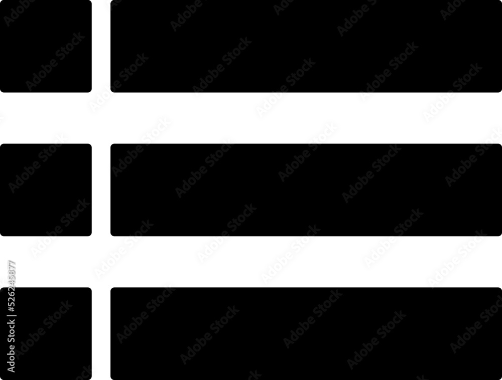 Aufkleber expand menu - vector icon on white background..eps