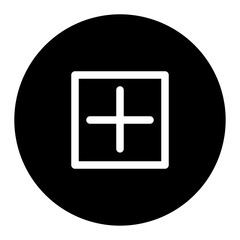 Fototapeta premium add glyph icon