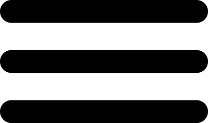 Hamburger Icon Vector Design Illustration on white background