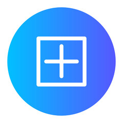 Fototapeta premium add gradient icon