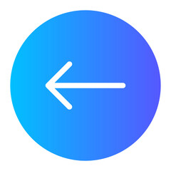 left arrow gradient icon