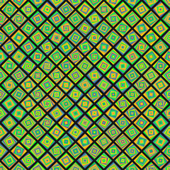 Color Rhombus tile tessellation pattern illustration