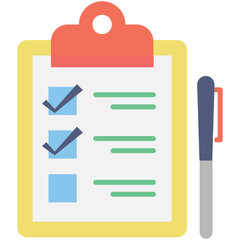 Obraz premium Checklist Vector Icon