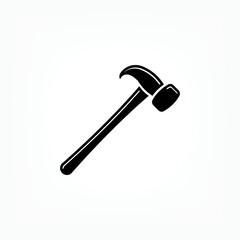 Hammer Icon. Carpentry Tools Symbol - Logo Vector.