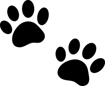 paw - black vector icon illustration on white background..eps