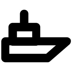 Obraz premium Cargo Ship Vector Icon