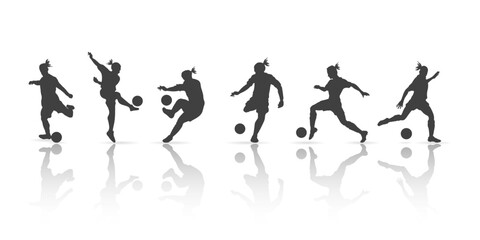 football style collection, silhouette design, vector illustration
