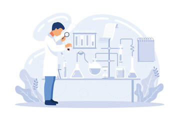 analysis; banner; biology; biotechnology; care; character; chemical; chemist; chemistry; clinic; clinical; concept; design; development; device; diagnostic; doctor; equipment; experiment; flask; flat;