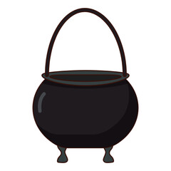 Cauldron shaped candy container for Halloween. Witch Cauldron.