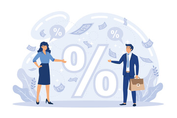 Dividend income and financial profitability. Return on investment chart, budget fund plan, revenue increase, accounting report,