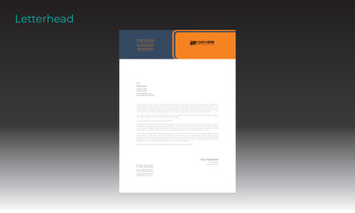 vector letterhead design for best use