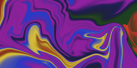 Abstract liquid blue, purple, and yellow background with seamless pattern design
