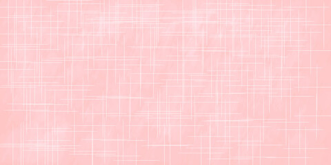 Abstract pink paint background with white lines pattern