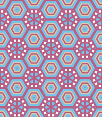 Abstract geometric pattern. A seamless background, vintage texture