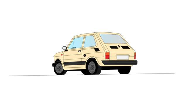 Classic, retro polish car.. 