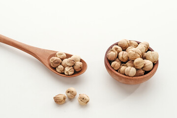 Best cardamom, Siam Cardamom or Kapulaga isolated on white background. Dried seeds, dried herb spice.
