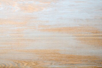 Plain wooden surface of a natural wood plank - top view.