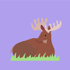 Shitting Moose Pastel Canada