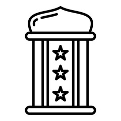 a lantern lamp with a small flame inside