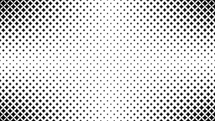 Abstract geometric halftone background with star shapes. Seamless halftone pattern of four point star.