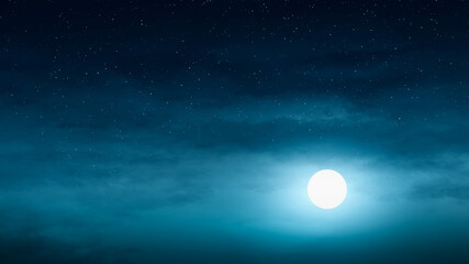 Beautiful night sky illustration