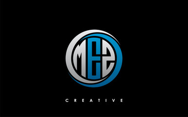 MEZ Letter Initial Logo Design Template Vector Illustration
