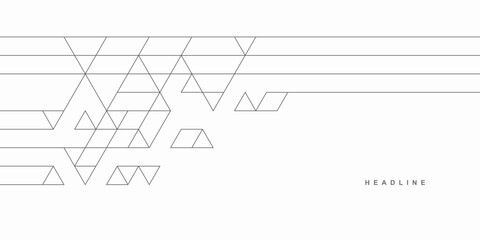 Abstract geometric technological background. Vector creative design.