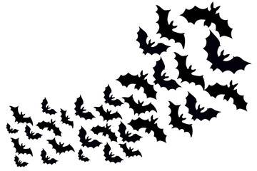 Fototapeta na wymiar special background with copy space of bats flying