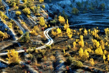 Obraz premium chalk road
