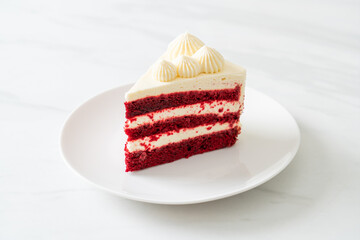 red velvet cake on plate