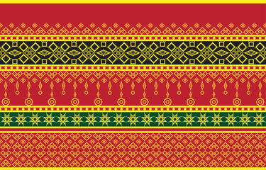 Thai silk pattern culture of thailand design for background or wallpaper and clothes.