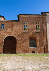 Fototapeta na wymiar Old house in Asti, Piedmont, Italy