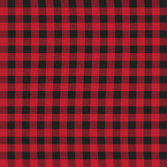 Retro seamless pattern punk with red and black checkerboard