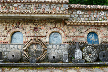 View at the monastery of Agathon in Greece