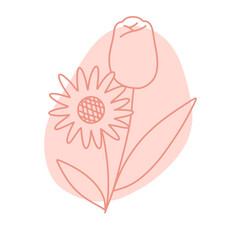 Boho Flower Illustration