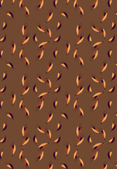Disegno foglie patter modulare, foglie geometrico.