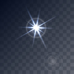 Vector transparent sunlight special lens flare light effect.


