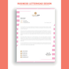 Professional a4 business letterhead design	