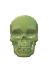 Obraz premium human skull isolated on white