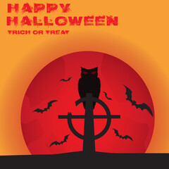 halloween background. suitable for greeting when celebrating Halloween events.	
