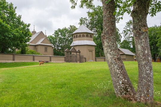 St. Jospephs Holzkirche in Paluse Litauen Lietuva Bezirk Ignalina