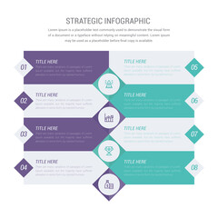 Business Strategic Infographic Design Illustration