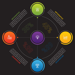 Business Strategic Infographic Design Illustration