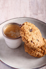 Homemade raisin cookies