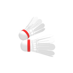 Shuttlecock icon Isolated 3d render Illustration