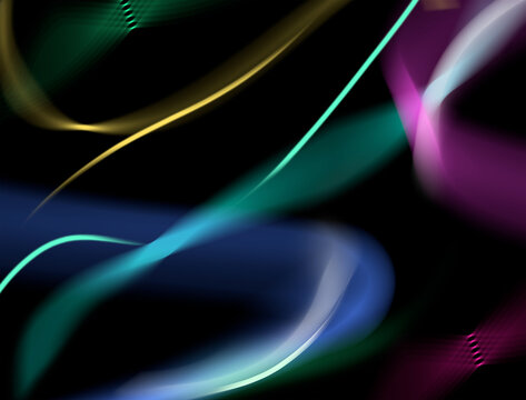 Abstract wallpaper background with glowing color lines