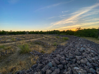 Ismantorp Fortress on Oland, Kalmar in Sweden during sunset - Landscape Photography  © Flipz