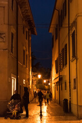 old street in the town of lazise